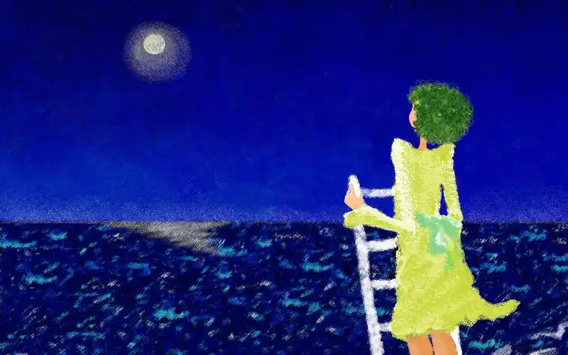 可爱手绘浪漫女孩,高清图片,电脑桌面-壁纸族