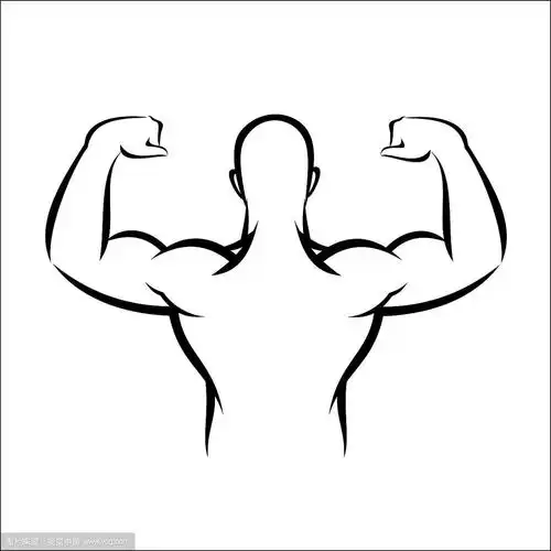 肌肉发达的男人