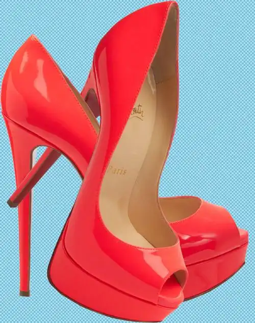 红色漂亮高跟鞋免抠png透明图层素材设计元素素材免费下载(图片编号:8