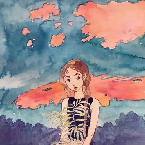 快换图,手绘唯美动漫女生头像【225期】