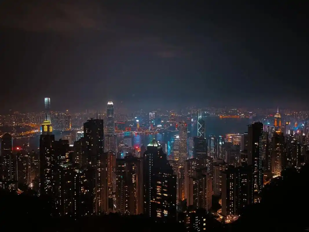 9396香港太平山顶不花钱绝美夜景攻略 乘坐缆车到达山顶广场后不