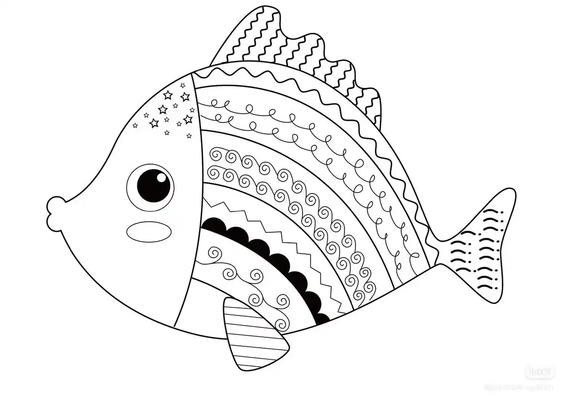 幼儿园美工区(线描画)素材图片