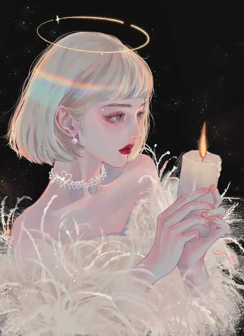 近距离感受热巴的美#迪丽热巴 #画画 #头像 #procre - 抖音