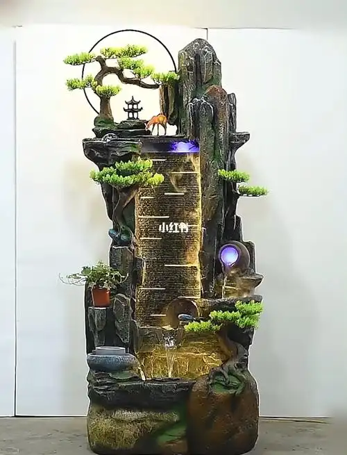 室内假山装饰客厅阳台流水摆件