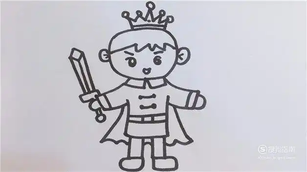 一起学网校阿布王子简笔画