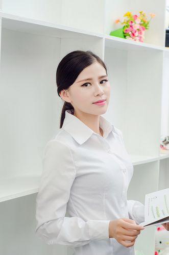 韩版白衬衫女夏2017新款ol职业短袖衬衫工装工作服长袖大码衬衣