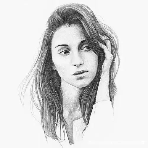 没见过!素描只画线条,人物也能画的如此有神韵!