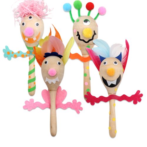 沙锤材料包幼儿园儿童创意手工diy木制音乐亲子玩具益智制作粘贴