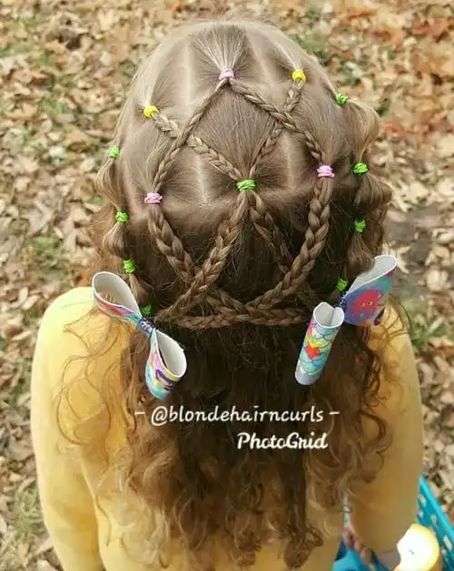 最新款小女孩好看的辫子编发发型好看的辫子发型编法小女孩