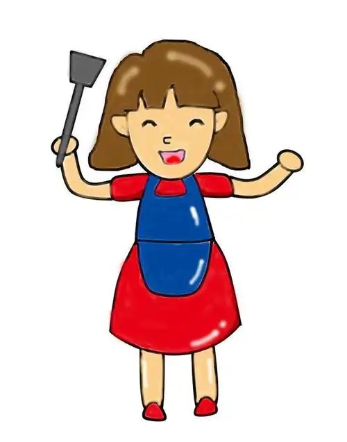 会画线就能画的母亲节简笔画我的妈妈