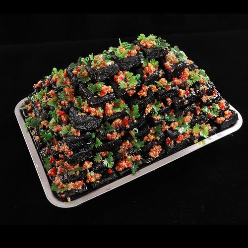 仿真菜品模型 仿真老长沙臭豆腐模型食品食物模型假菜道具文和友臭