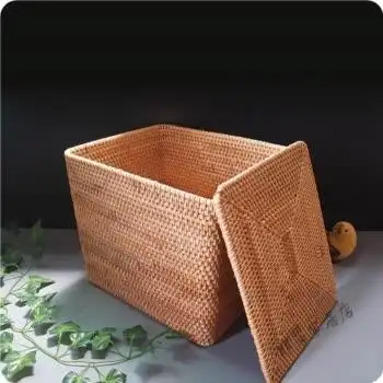 桌面物品杂物收纳筐整理框 1号箱长28cm*宽24cm*高24cm 单个