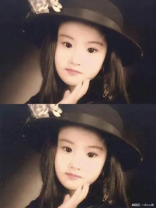 刘亦菲小时候的美照有高清图片了,果然从小美到大
