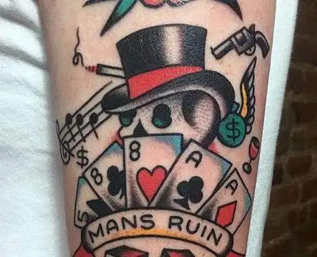 扑克纹身