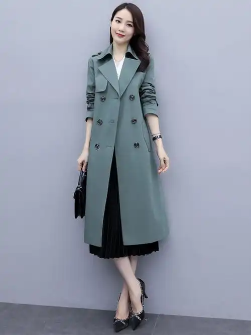 风衣外套女春秋2021年新款早秋季中长款贵夫人阔太太时尚洋气大衣