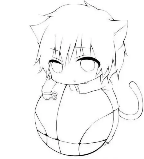 男生简笔画戴帽子可爱的q版小男孩动漫简笔画比较酷的动漫男孩子简笔