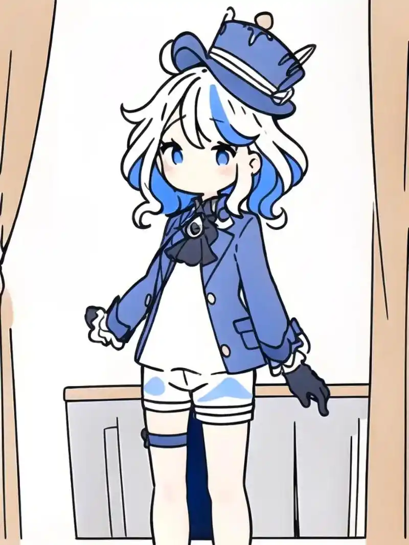 可爱捏～保存图片没有水印哦#原神枫丹 #芙宁娜 #q版人物 - 抖音