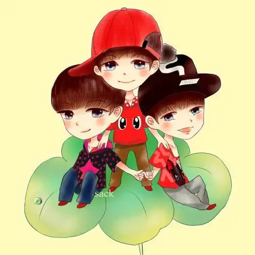 tfboys_易烊千玺卡通漫画头像_壁纸