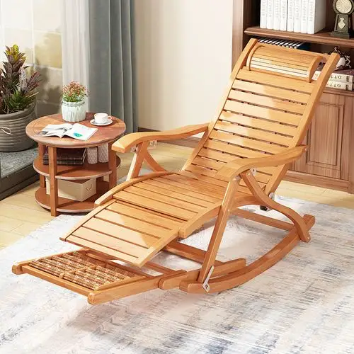 摇摇椅躺椅大人阳台家用休闲凉椅懒人午睡客厅夏季老人逍遥竹摇椅