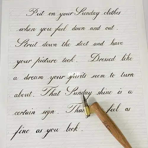 手写英文es字体打卡练习