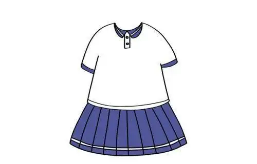 好看的女生校服简笔画怎么画,图片,简笔画-学笔画