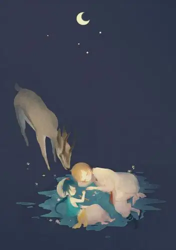 插画# #治愈系# 晚安星空