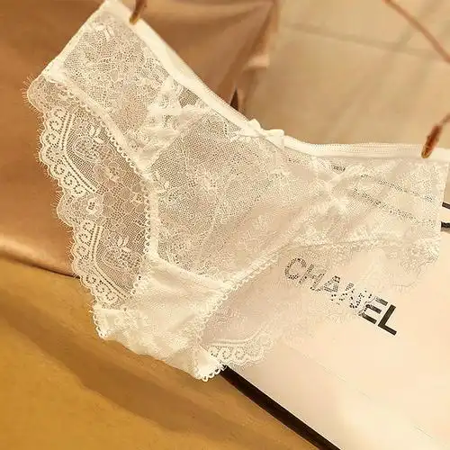 欧美性感蕾丝女士内裤诱惑镂空透明无痕低腰三角裤