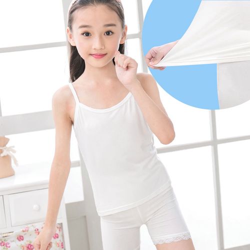 女童吊带背心莫代尔夏季薄款宝宝内衣小女孩打底背心吊带