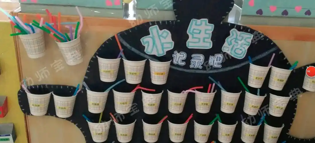 生活环创喝水区的18款设计让幼儿喝水成为习惯