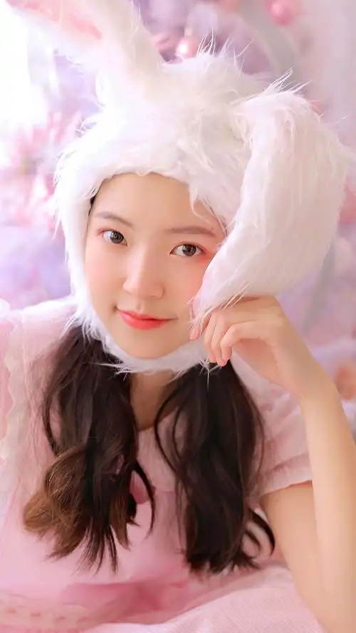 兔女郎可爱写真手机壁纸图片