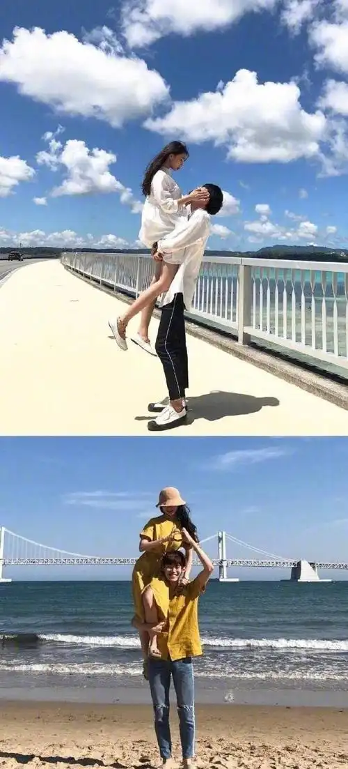 情侣拍照姿势,有朝一日一定能用上zt