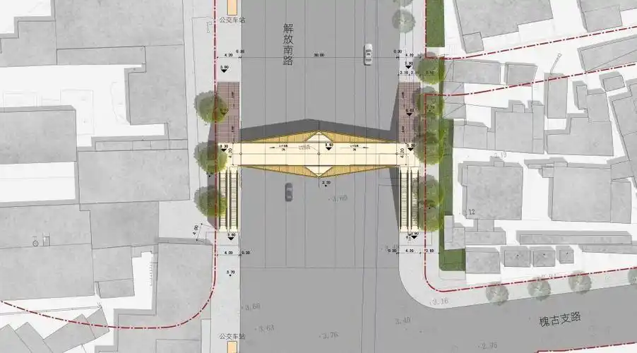 预备南禅寺人行天桥要开始施工了