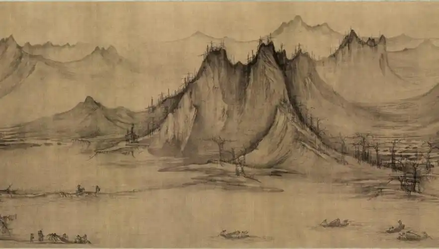 北宋 许道宁 渔父图 卷