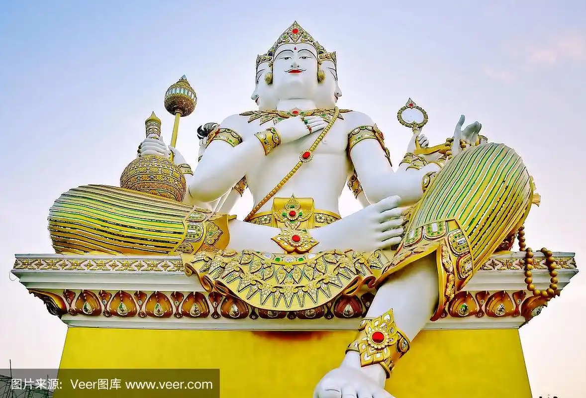 梵天神像神像的印度文化