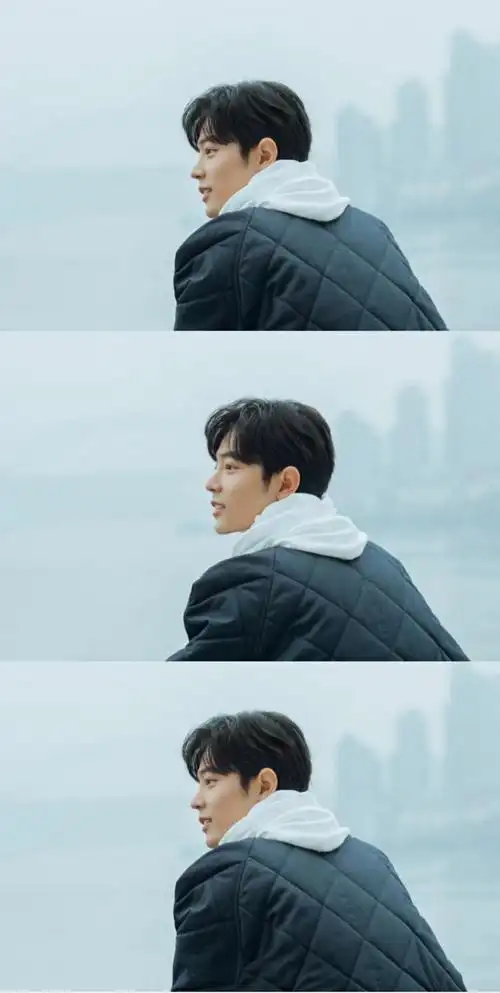 肖战天台侧颜照