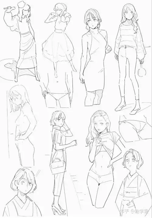 临摹动漫人物起形画法教程