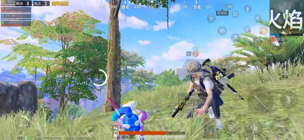 和平精英火箭少女倒地不起r向