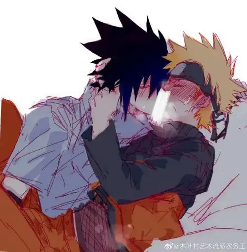 佐鸣 #火影忍者 #鸣人 #佐助 喜欢亲亲和拥抱! - 抖音