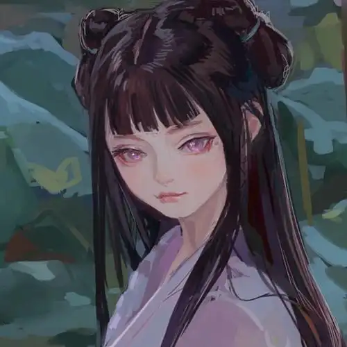 古风紫色系女头分享绣幕芙蓉一笑开斜偎宝鸭衬香腮眼波才动被人猜