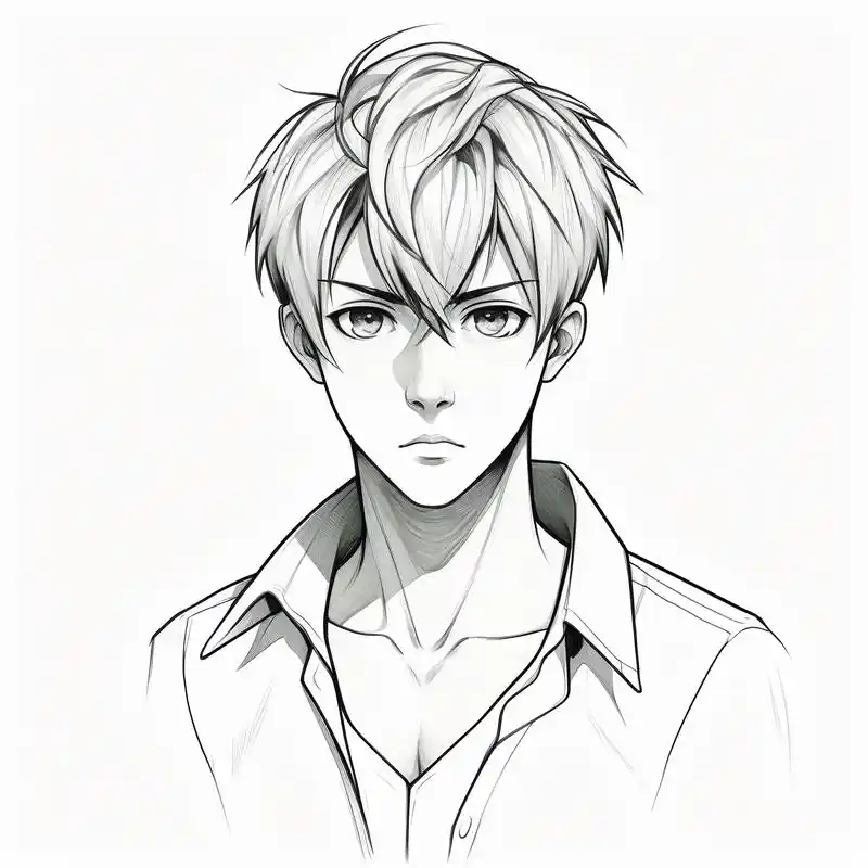 96 黑白魅力!男生素描头像精选