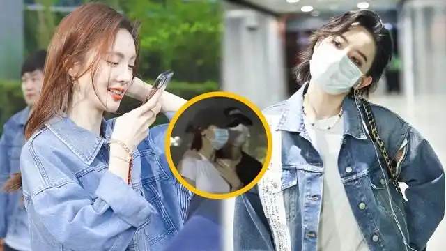 金晨李斯丹妮挽手散步,《大碗宽面》的友谊,网友:恋情实锤 #金晨李斯