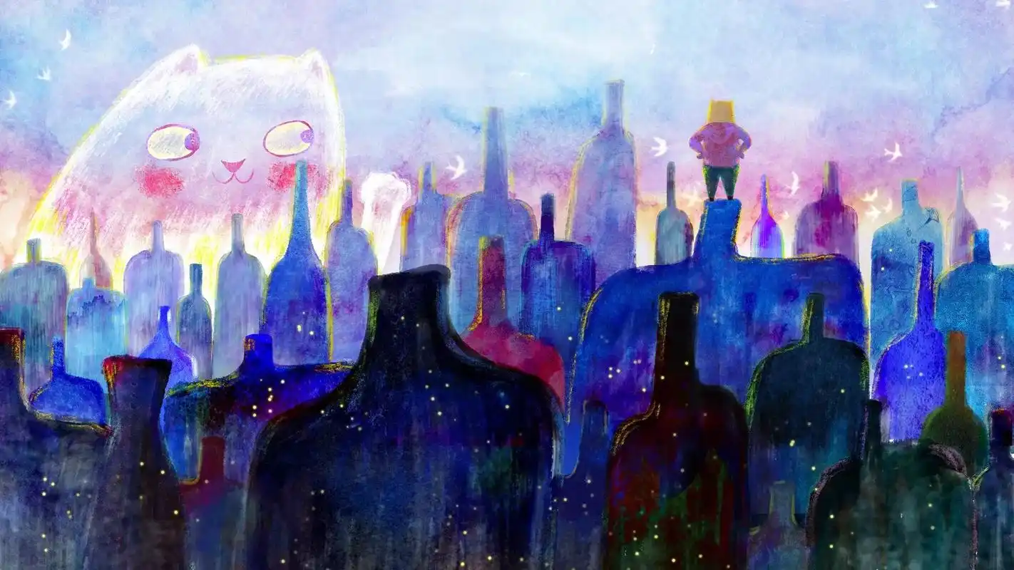 三星艺术壁纸大赛|喵星人的城堡.插画家苏小次原创作品: 这是 - 抖音