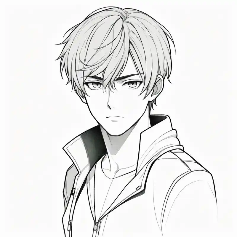 98二次元男生黑白头像精选98