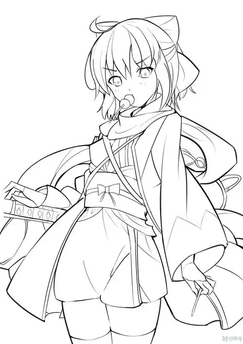 主线与辅线的练习 —人物线条的基础训练