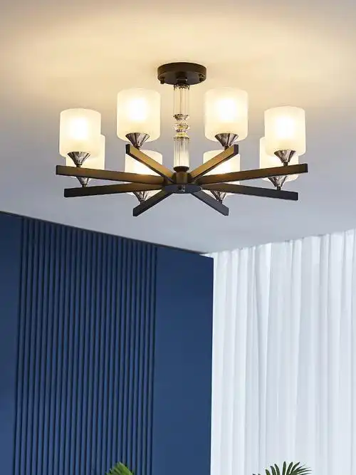 雷士照明北欧现代简约客厅灯具卧室餐厅大气水晶客厅吊灯