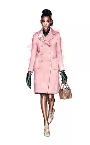 更快地,尽可能地体现和表达出设计构思,让水彩画技法给服装设计表现