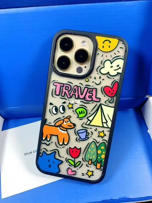 60分享露营小狗图案手机壳