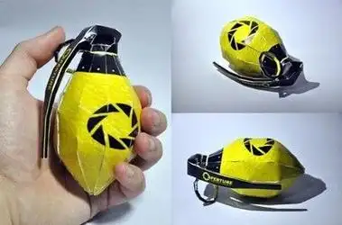 手工折纸手榴弹