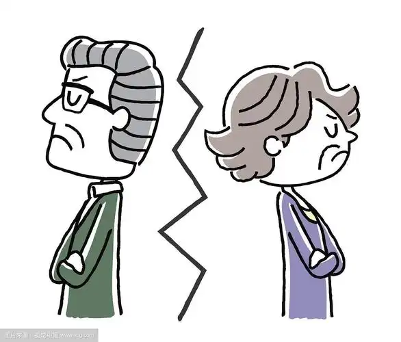 老年夫妇:分手,离婚