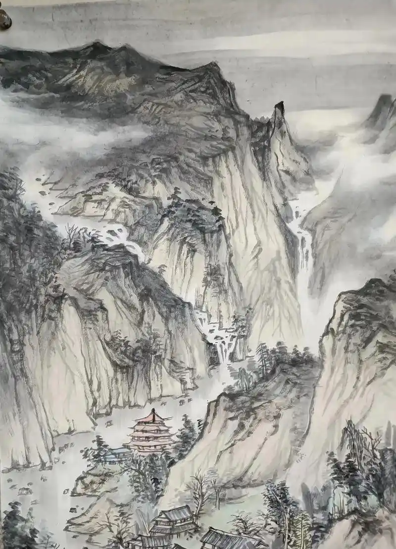 艺术作品欣赏 #国画山水 #史云龙山水作品 #山水画 #书 - 抖音